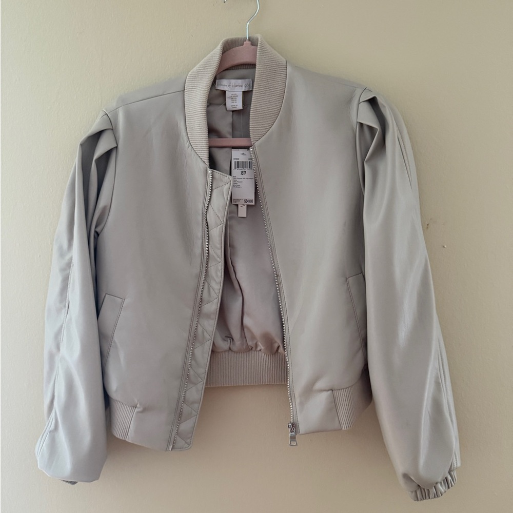 House of Harlow - Cream Designer Bomber Jacket NWT